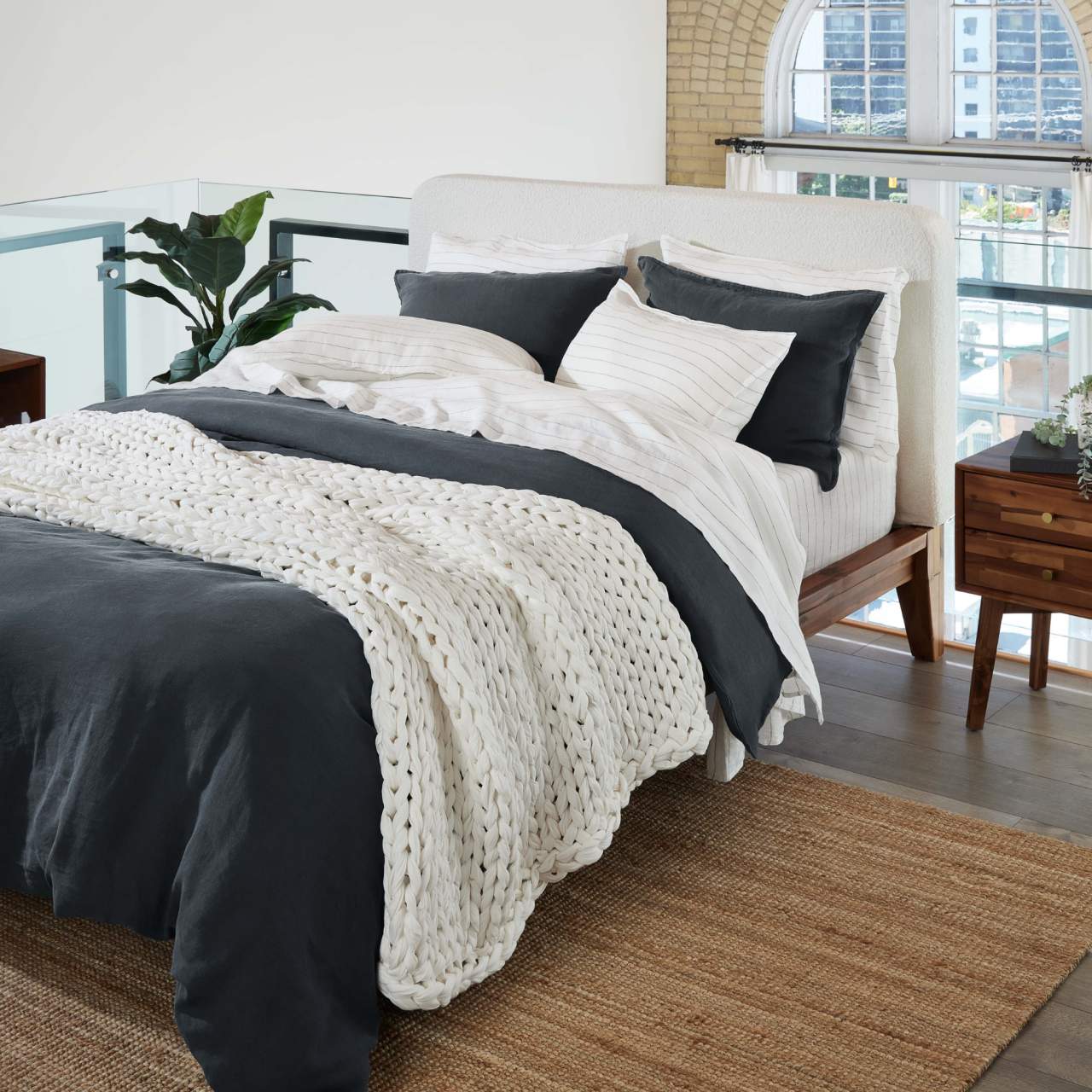 Cloud Hug™ Drap-Plat en lin 100% Européen